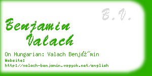 benjamin valach business card